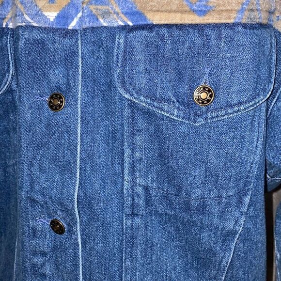 Cambridge Dry Goods vintage Aztec print jean jacket NWT small - Picture 9 of 11